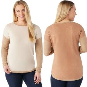 NWOT Smartwool Shadow Pine Colorblock Sweater - Women's Size Large